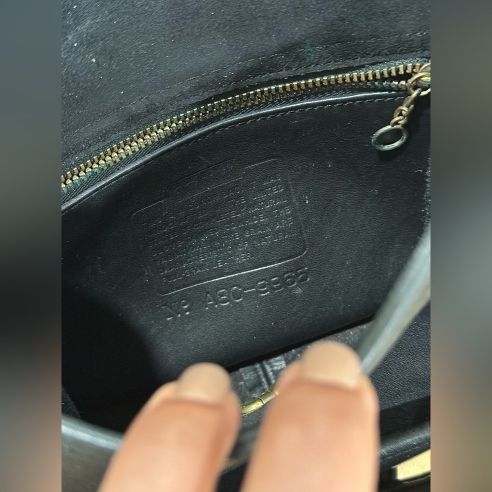 Coach Bag Legacy in Black Leather Saddle Bag Crossbody 9965 - Picture 8 of 11